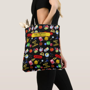 Tote Bag Le thème du retour à l'école Nom du Motif