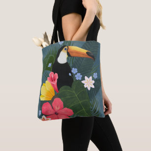 Tote Bag Le Toucan tropical dans le désert