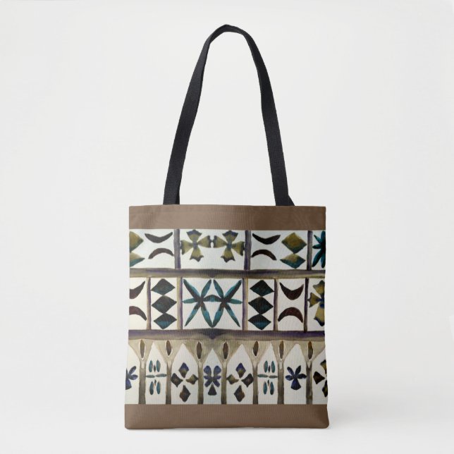 Tote Bag Le tribal polynésien a inspiré des emballages de (Devant)