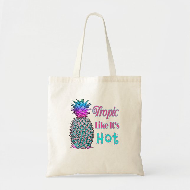 Tote Bag Le tropique comme son ananas au littoral chaud (Devant)
