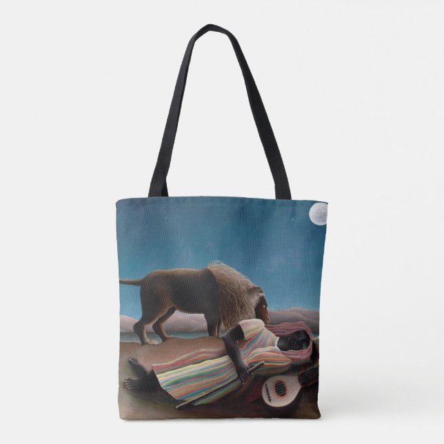 Tote Bag Le Tsigane endormi, Henri Rousseau (Dos)