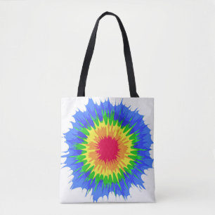 Tote Bag Le Tye arc-en-ciel meurt d'un choc coloré