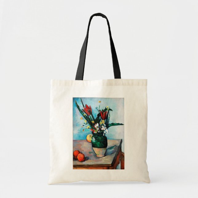 Tote Bag Le Vase des Tulipes, Paul Cezanne (Devant)