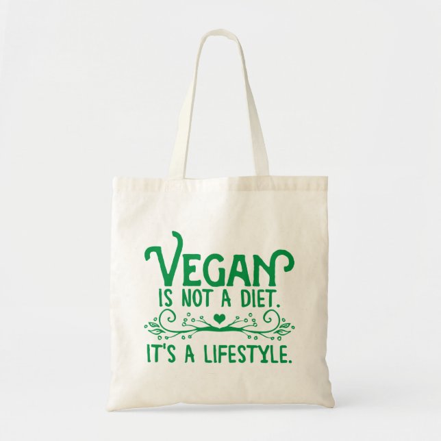 Tote Bag Le végétalien n'est pas un régime (Devant)