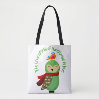 TOTE BAG LE VÉRITABLE ESPRIT DE NOËL EST LOVE HELLO 2022