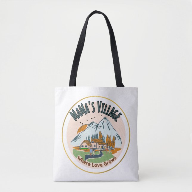 Tote Bag Le village de MaMa : où l'amour grandit (Devant)