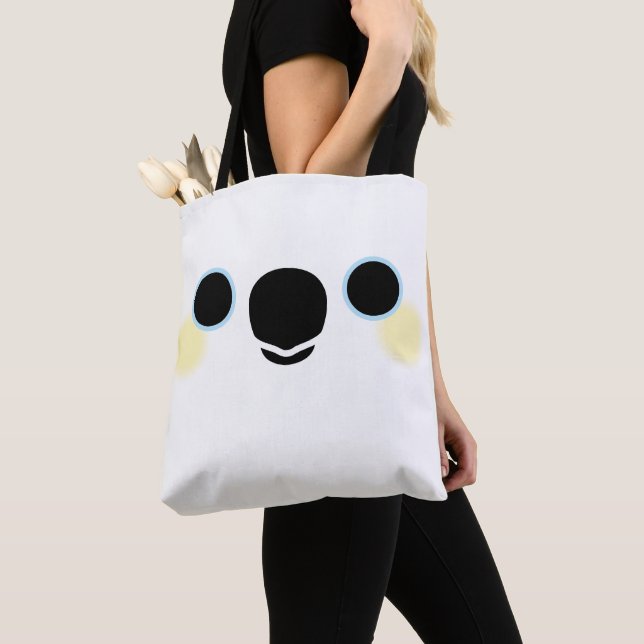 Tote Bag Le visage d'un cacatoès à huppe jaune (De près)