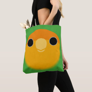 Tote Bag Le visage d'une inséparable à face orange
