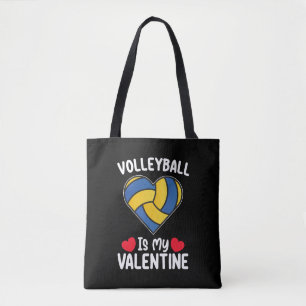 Tote Bag Le volley-ball est mon sport de la Saint-Valentin