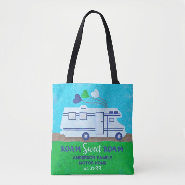 Tote Bag Le voyage | de campeur de Motorhome rv ajoutent le (Devant)