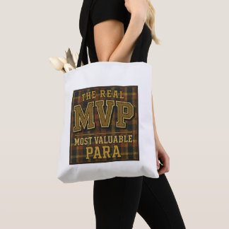 Tote Bag Le vrai MVP : Para personnalisé le plus précieux