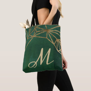 Tote Bag Le Web de la jungle verte et de l'or