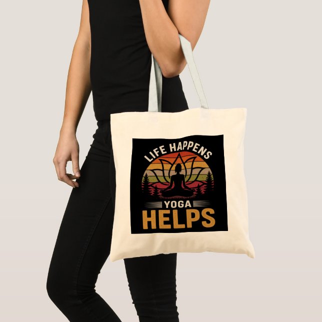 Tote Bag Le Yoga Aide à Vivre (Devant (produit))