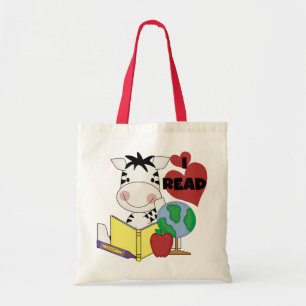 Tote Bag Le zèbre I a lu des T-shirts et des cadeaux