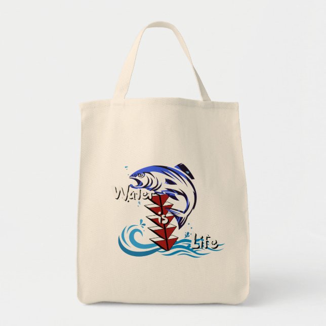 Tote Bag L'eau c'est la vie (Devant)