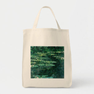 Tote Bag L'EAU MENSONNE EN ÉTANG VERT par Claude Monet