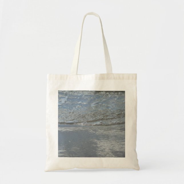 Tote Bag L'eau sur la plage Photographie Abstraite (Devant)