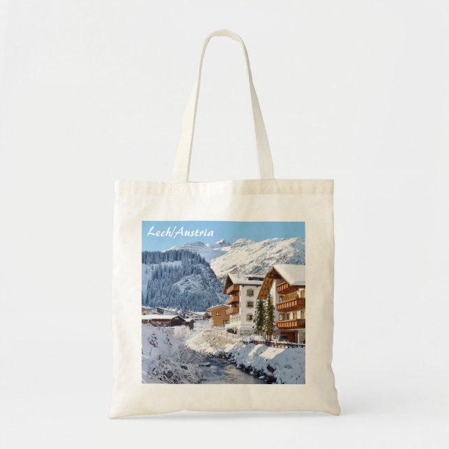 Tote Bag Lech am Arlberg in Austria Photo Souvenir (Devant)