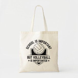 Tote Bag L'École Est Importante, Mais Le Volley Est Importa