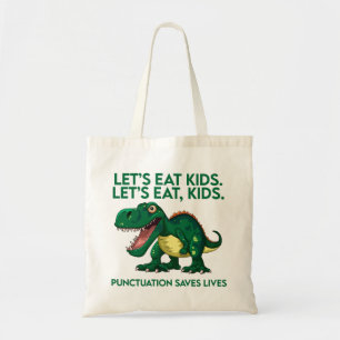 Tote Bag Leçon de grammaire de dinosaure drôle