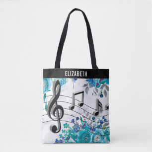 Tote Bag Leçon de musique florale