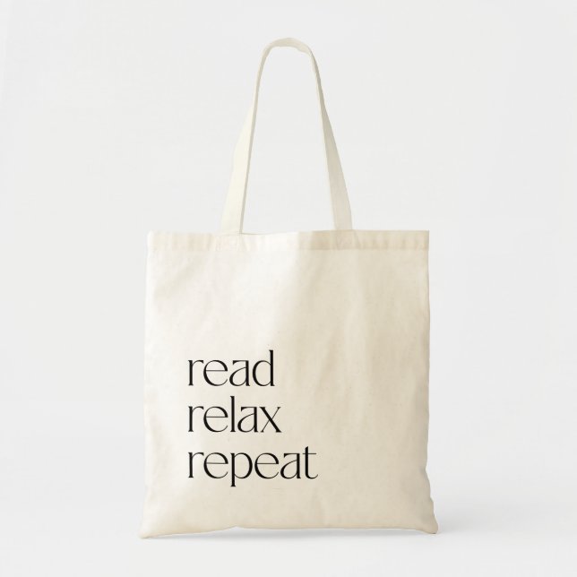 Tote Bag Lecteur de livre minimal Fourre-tout (Devant)