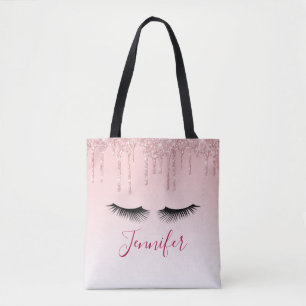 Tote Bag Lecteurs de Parties scintillant rose moderne et ci