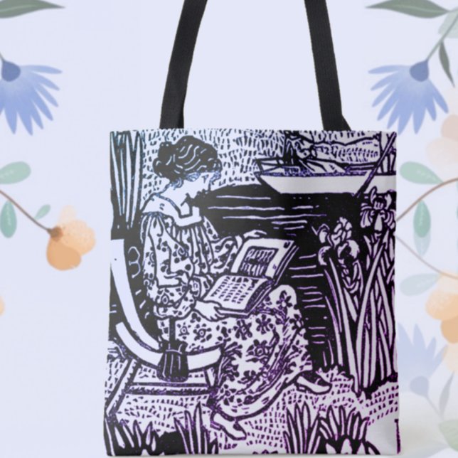 Tote Bag Lecture Art Nouveau Femme (Créateur téléchargé)