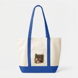 Tote Bag Lecture de fantôme Livre amateur de chats Hallowee