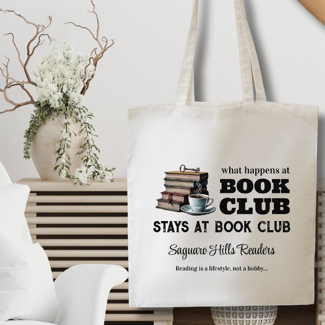 Tote Bag Lecture Livre Club Nom Livre Lover Drôle Écrivain (custom book club bags for readers book lovers reading group coffee bookaholic library funny gifts)
