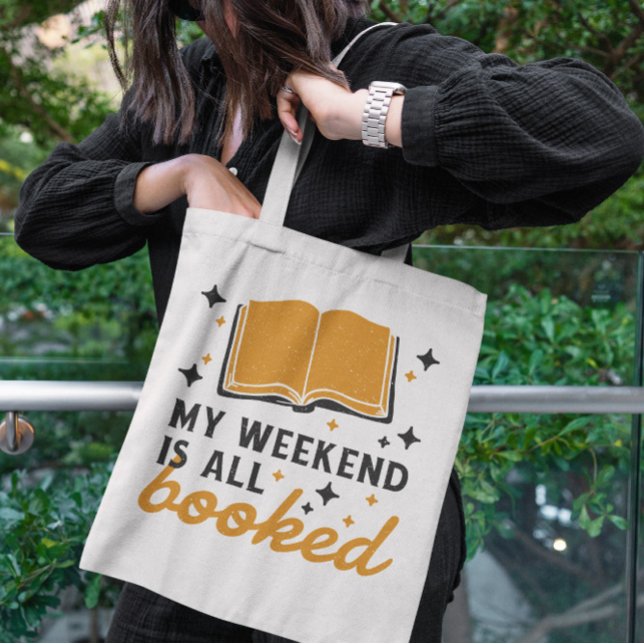 Tote Bag Lecture Livres Hobby Pun (Créateur téléchargé)