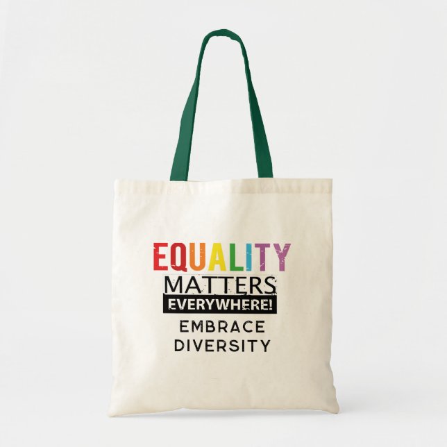 Tote Bag L'égalité des droits parce que l'égalité compte pa (Devant)