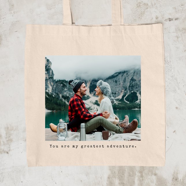 Tote Bag Légende de machine à écrire photo personnalisée (Créateur téléchargé)