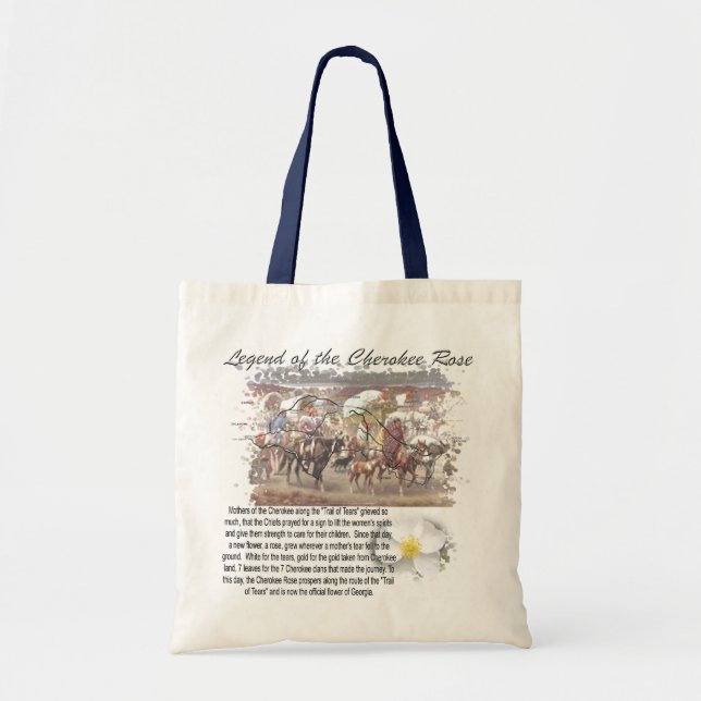Tote Bag Légende du rose cherokee (Devant)