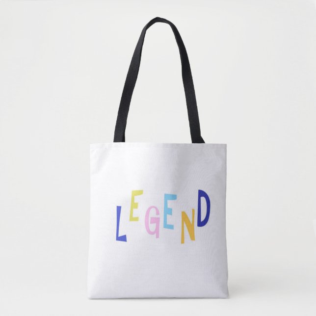 Tote Bag légende mot art (Devant)