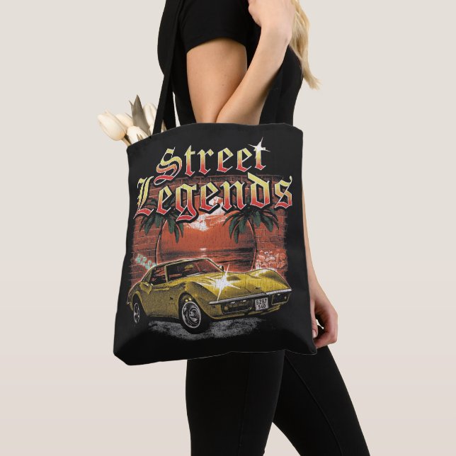 Tote Bag Légendes de rue - Design urbain de vêtements de ru (De près)