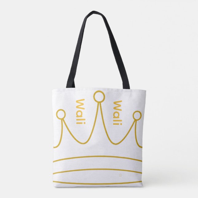 Tote Bag Legging Wali en lettres dorées (Dos)