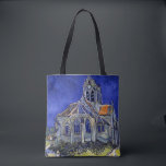 Tote Bag L'église d'Auvers, Van Gogh<br><div class="desc">Vincent Willem van Gogh (30 mars 1853 - 29 juillet 1890) était un peintre post-impressionniste hollandais qui est l'une des figures les plus célèbres et influentes de l'histoire de l'art occidental. En un peu plus de dix ans, il a créé environ 2100 oeuvres, dont environ 860 peintures à l'huile, dont...</div>