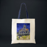 Tote Bag L'église d'Auvers, Van Gogh<br><div class="desc">Vincent Willem van Gogh (30 mars 1853 - 29 juillet 1890) était un peintre post-impressionniste hollandais qui est l'une des figures les plus célèbres et influentes de l'histoire de l'art occidental. En un peu plus de dix ans, il a créé environ 2100 oeuvres, dont environ 860 peintures à l'huile, dont...</div>