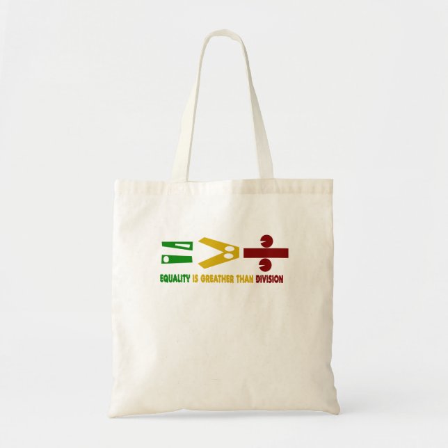 Tote Bag l'égualité est plus grande que la division (Devant)