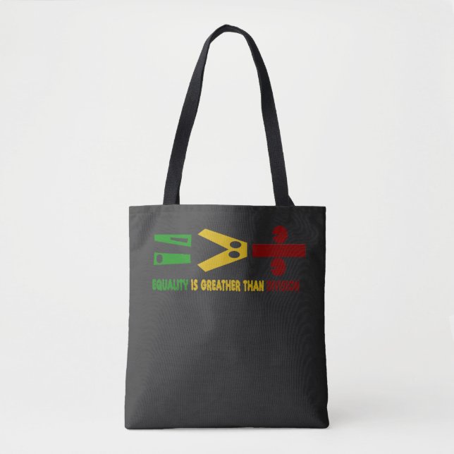 Tote Bag l'égualité est plus grande que la division (Devant)