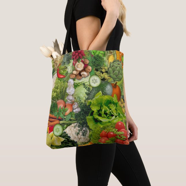 Tote Bag Légume 🥕 🥬 🧅 (De près)