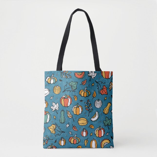 Tote Bag Légumes vintage Arrière - plan. Variétés différent (Devant)