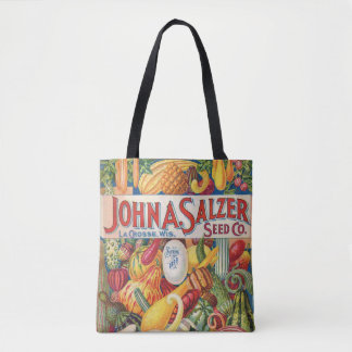Tote Bag Légumes vintages de catalogue de graine de Salzer