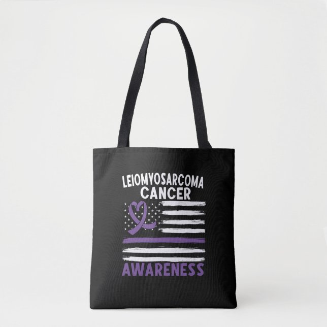 Tote Bag Leiomyosarcome Sensibilisation au cancer (Devant)