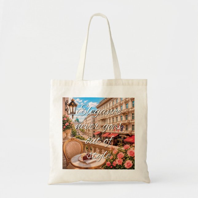 Tote Bag L'Élégance Ne Se Démode Jamais Vienne Esthétique (Devant)