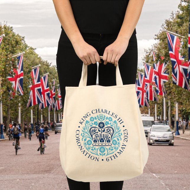 Tote Bag L'emblème du couronnement du roi Charles 2023 (Créateur téléchargé)