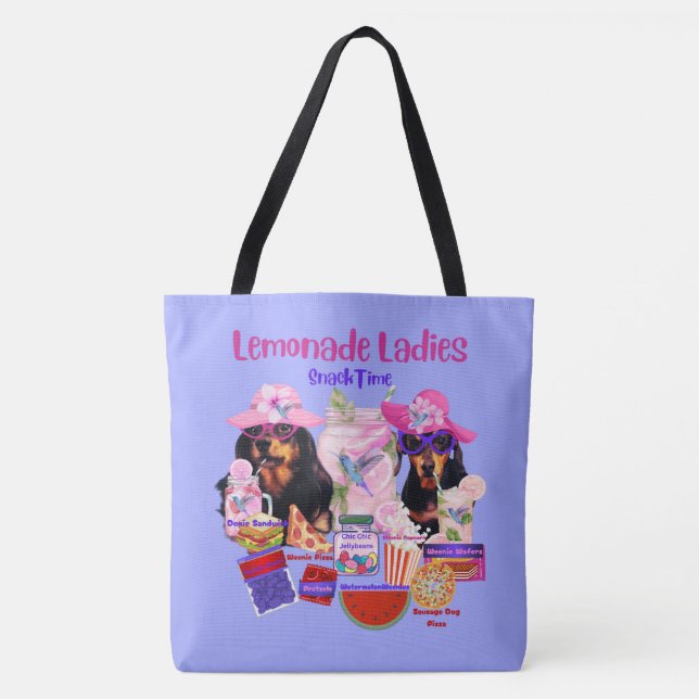 Tote Bag Lemonade Ladies Snack Time Fourre-tout (Devant)