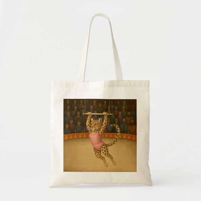 Tote Bag Lena artiste de trapèze léopard (Devant)