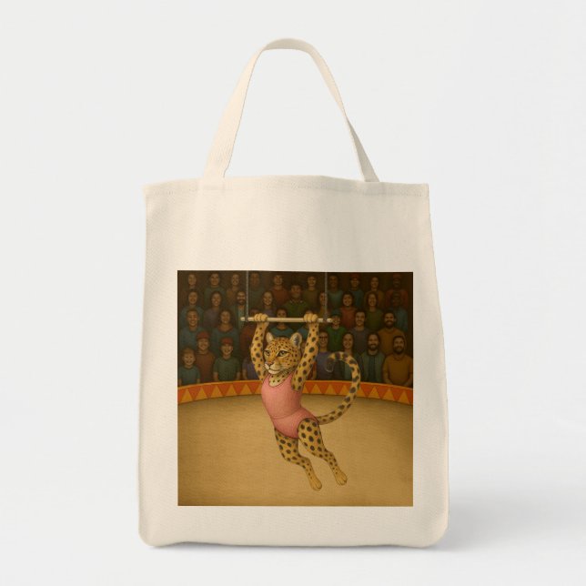 Tote Bag Lena artiste de trapèze léopard (Devant)